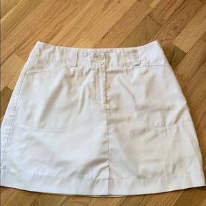 White golf skort